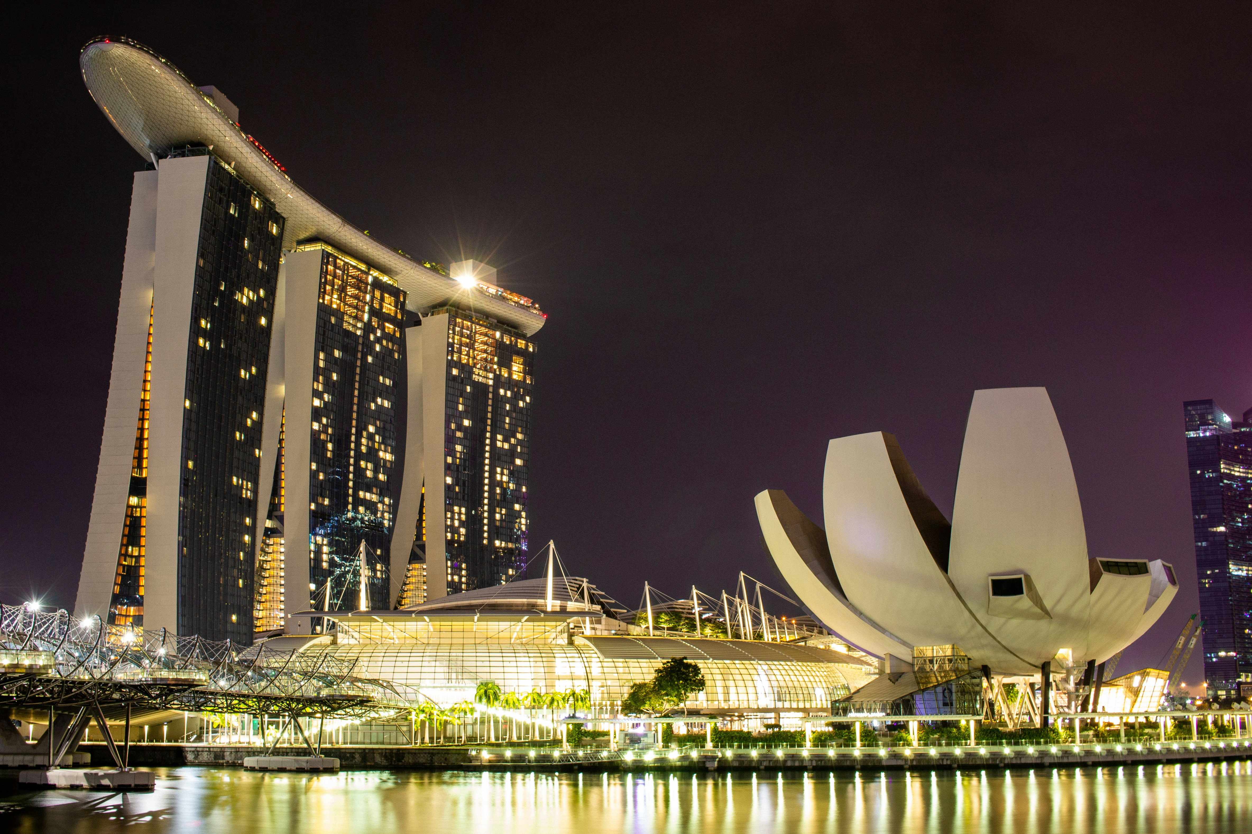 Marina bay Sands Singapore at night time